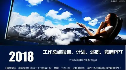 动态PPT-六年级年级长述职报告ppt