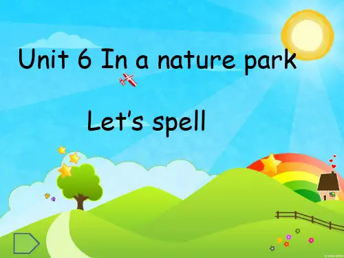 Unit 6 In a nature park