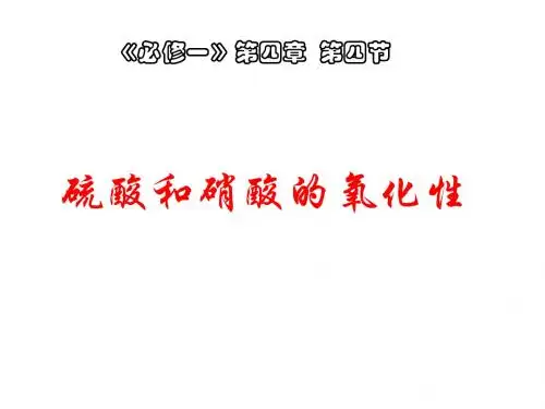 硫酸和硝酸