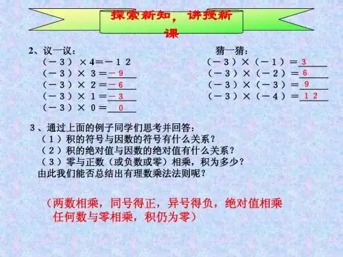 7有理数的乘法练习