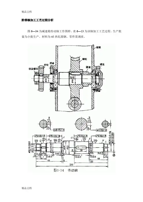 最新典型轴类零件加工工艺分析资料