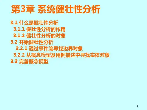 第3章 系统健壮性分析