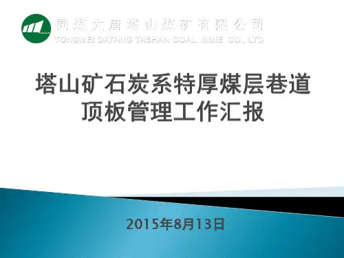 塔山矿顶板管理工作汇报