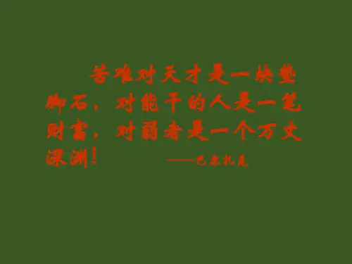 苦难的精神价值.ppt