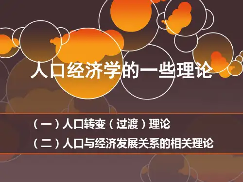 人口经济学的基本理论