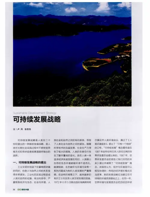 可持续发展战略
