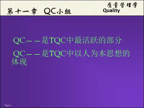 质量管理学-QC小组