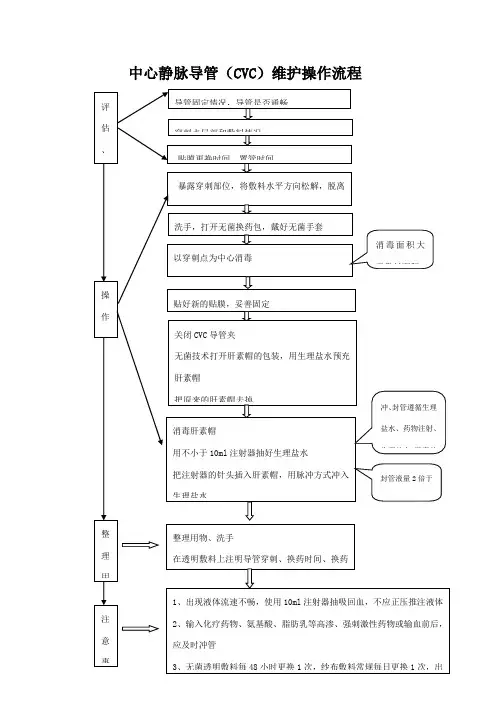 中心静脉导管(CVC)维护操作流程