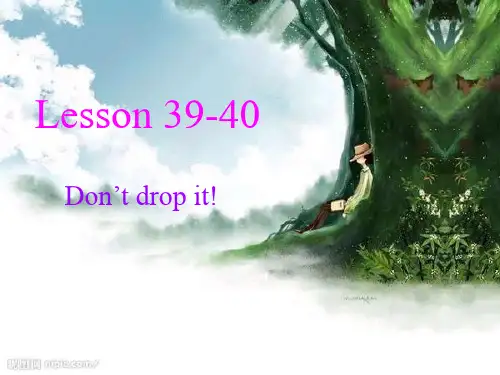新概念一Lesson 39-40 ppt课件