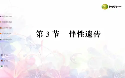 2019高中生物 第2章 第3节 伴性遗传名师教学课件 新人教版必修