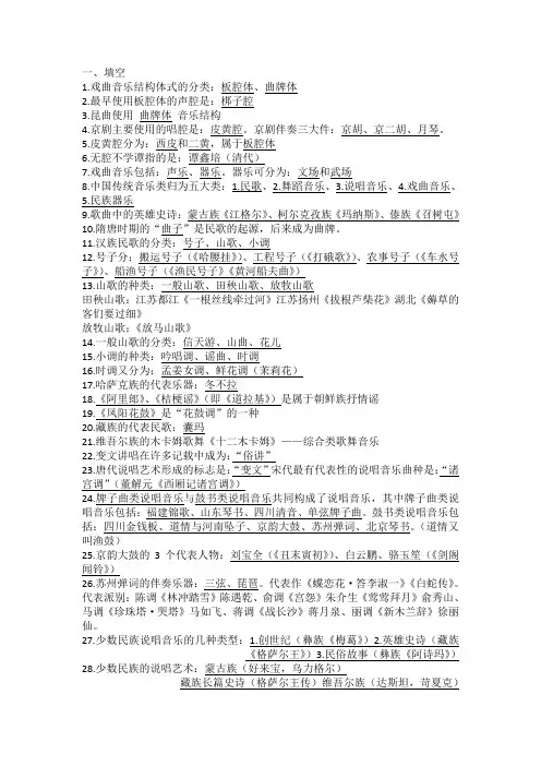 中国民族民间音乐