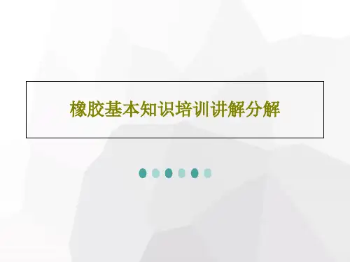 橡胶基本知识培训讲解分解共46页文档