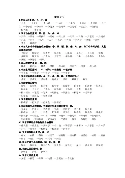 量词