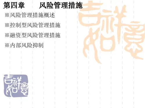 第四章风险管理措施