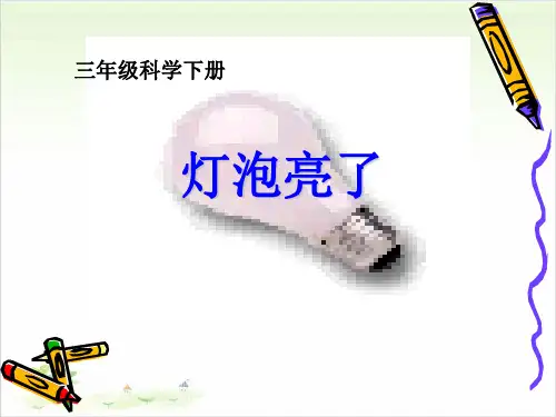 三年级下册科学说课-灯泡亮了青岛版