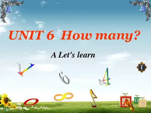 【最新】2018-2019年PEP人教版最新版小学英语三年级下册：Unit 6 A Let's learn【精品PPT课件】