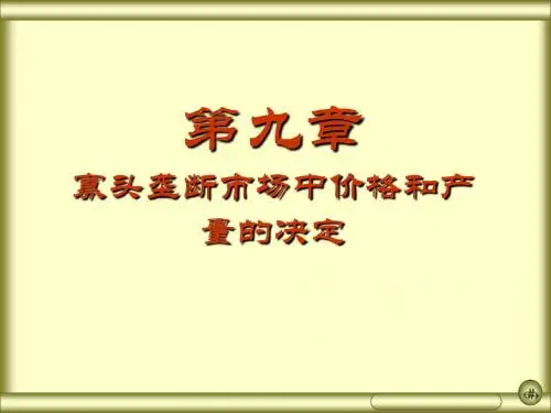 微观经济学 第9章