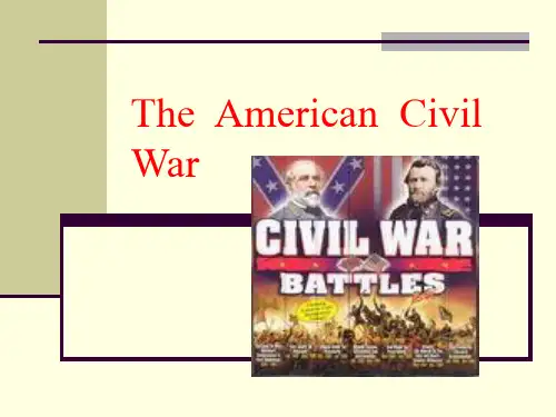 The American Civil War