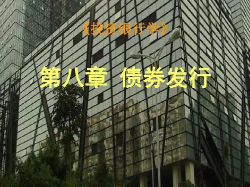 《投资银行学》第1篇 1 (4)精讲31页PPT