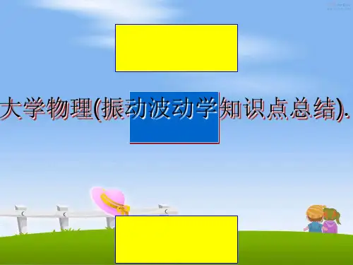 最新大学物理(振动波动学知识点总结).PPT课件