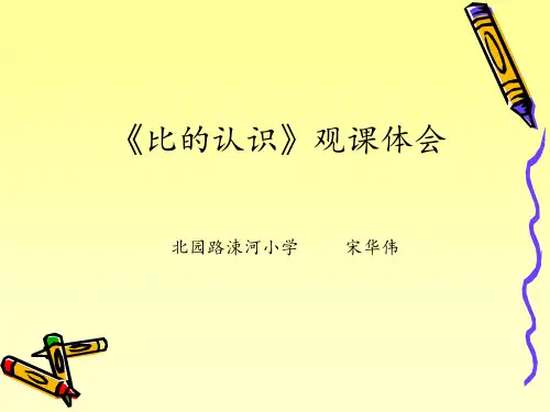 《比的认识》观课体会