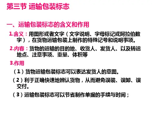 第11章 运输包装标志