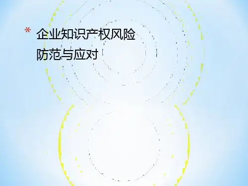 企业知识产权风险防范与应对教材PPT课件(46页)