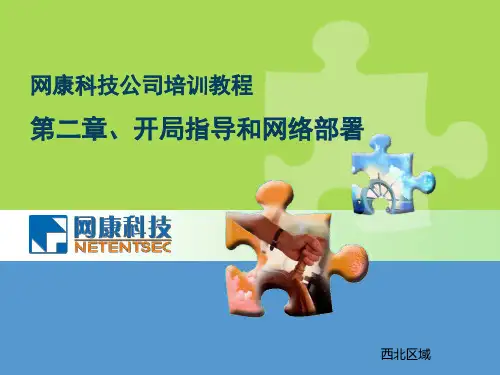 网康开局指导与网络部署