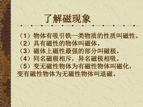 磁场磁感线.