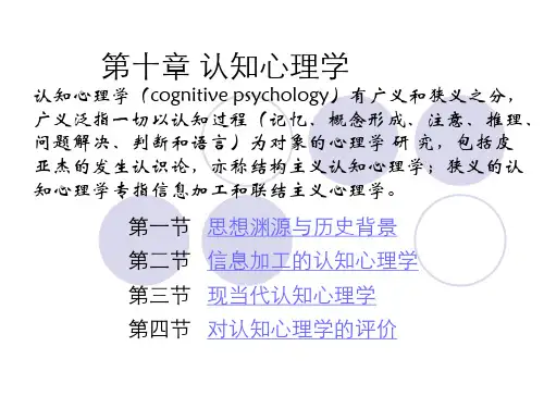 认知心理学资料