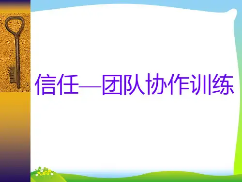 信任—团队协作训练.pptx