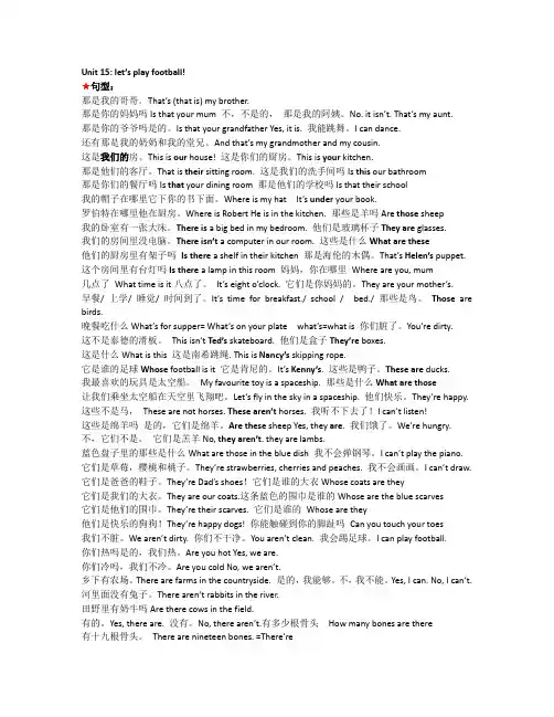 新概念英语青少版starterb第十五单元课件