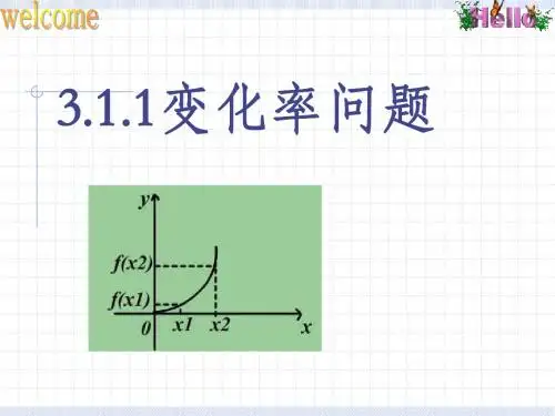 人教A版高中数学选修1-1《三章 导数及其应用 3.1 变化率与导数 3.1.1 变化率问题》赛课课件_2