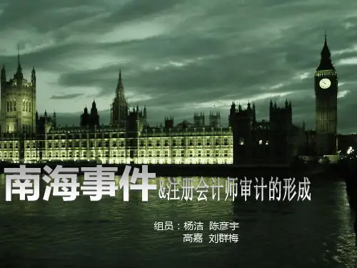 南海泡沫事件杨洁组