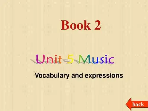高中英语必修2-unit5-music-vocabulary-and-expressions课件1(人教新课标)