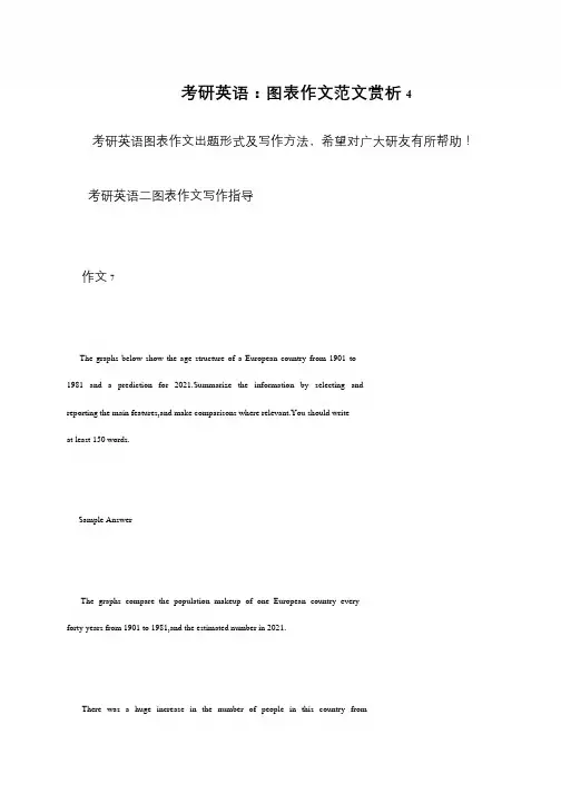 考研英语 图表作文范文赏析4