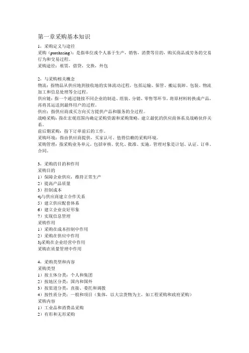 采购培训资料