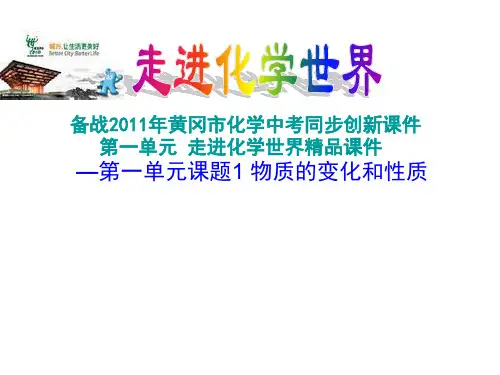 走进化学世界PPT课件(4)