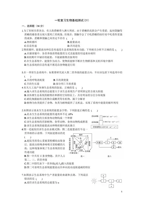 生态系统的功能