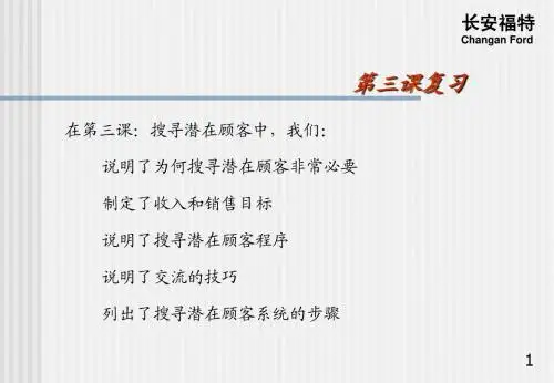 长安福特搜寻潜在顾客
