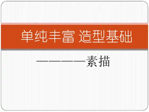 单纯丰富 造型基础