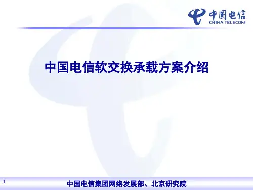 中国电信软交换承载方案介绍
