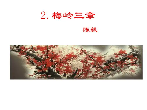 人教部编版九年级下册第2课《梅岭三章》课件(共20张PPT)