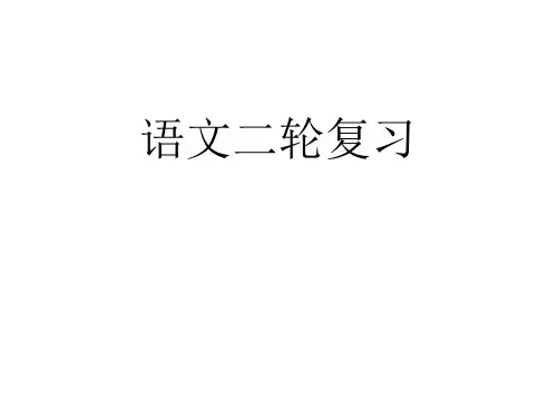 全国高考语文二轮复习策略和技巧