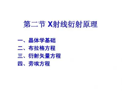 第一章第二节_X射线衍射原理