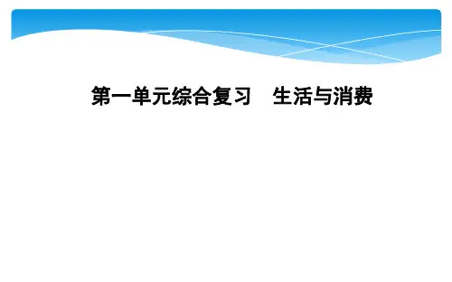 【人教版高中政治必修】生活与消费PPT名师课件2