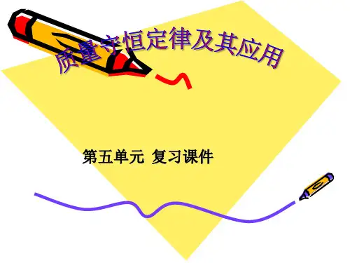 质量守恒定律及其应用