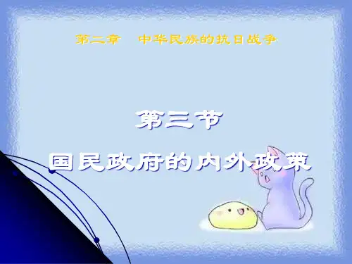 国民政府的内外政策