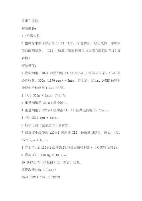 核蛋白提取