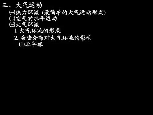 海陆分布与季风